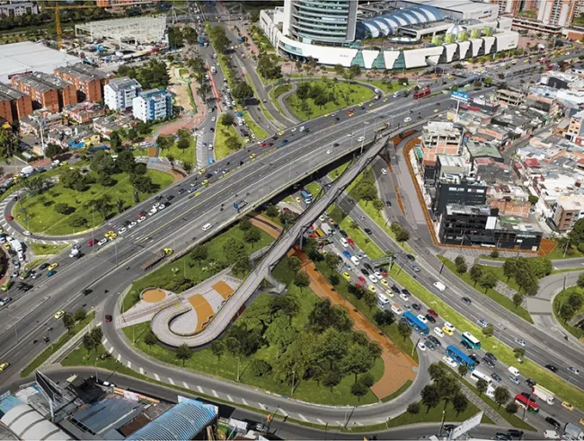 Puente Peatonal en Bogotá